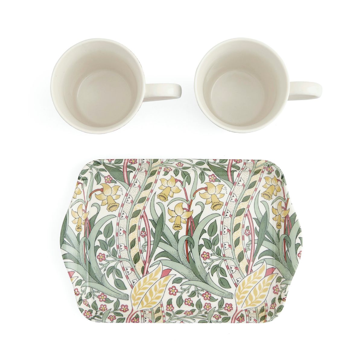 WILLIAM MORRIS MUG AND TRAY SET