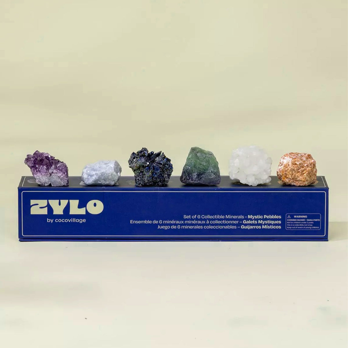 SET OF 6 COLLECTIBLE MINERALS - MYSTIC PEBBLES