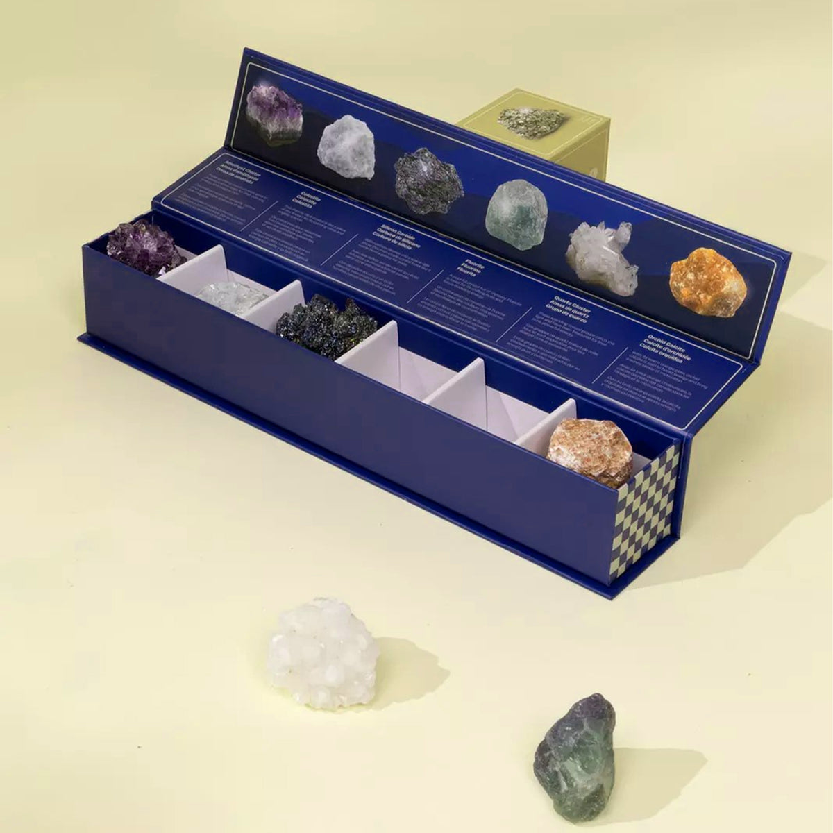 SET OF 6 COLLECTIBLE MINERALS - MYSTIC PEBBLES