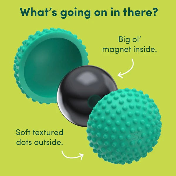 Silent silicone fidget magnets with textured grip for stress relief and focus. Discreet, portable, and perfect for all ages.