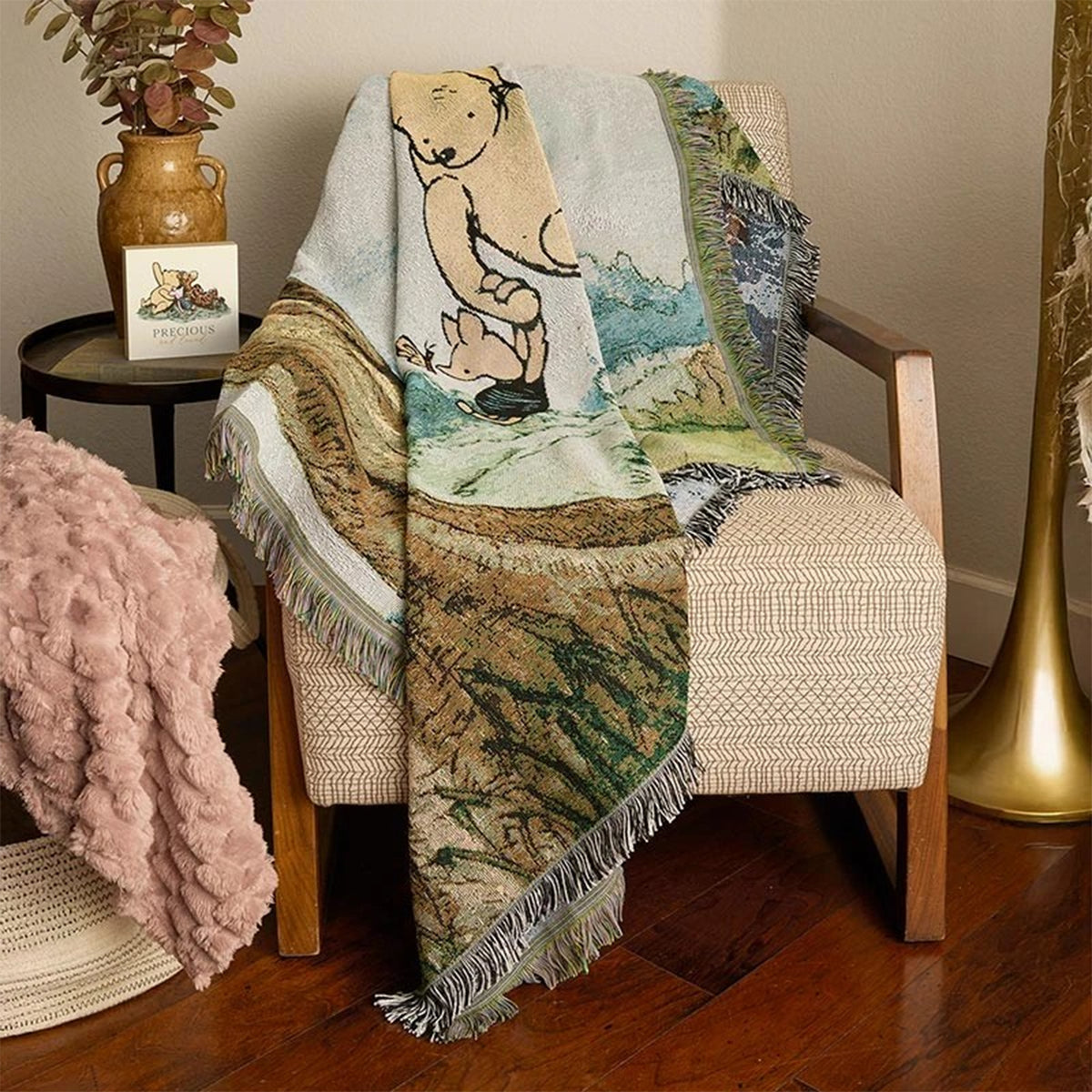 POOH BEAR WOVEN BLANKET