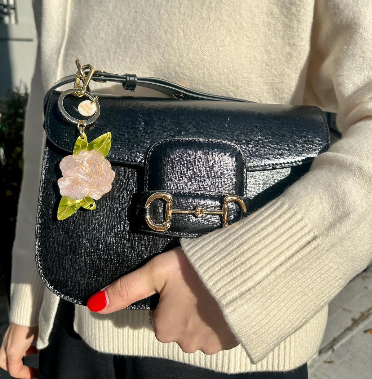 ROSE KEYCHAIN / BAG CHARM