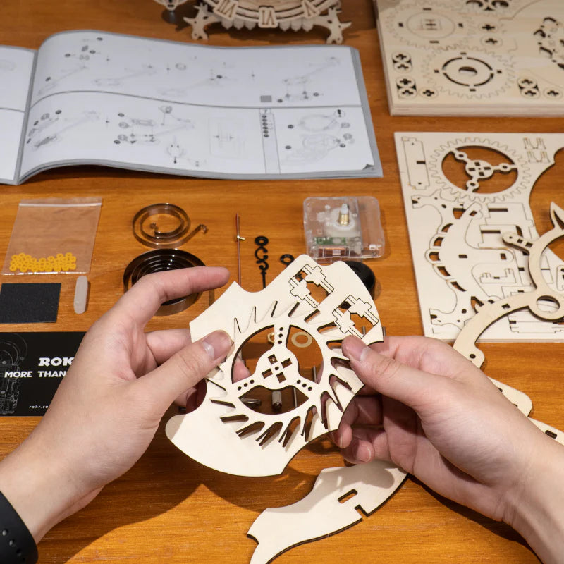 3D WOOD OWL CLOCK ASSEMBLY KIT