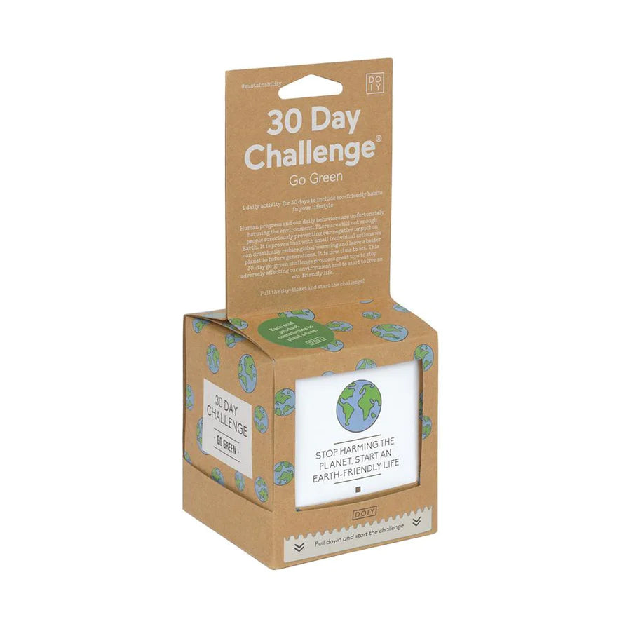 This handy little cube contains one activity per day for thirty days, to guide you to include eco-friendly habits in your every-day lifestyle. This 30-day-go-green challenge is fun for all the family and proposes great tips to stop adversely affecting our environment and start to live a more eco-friendly life. 