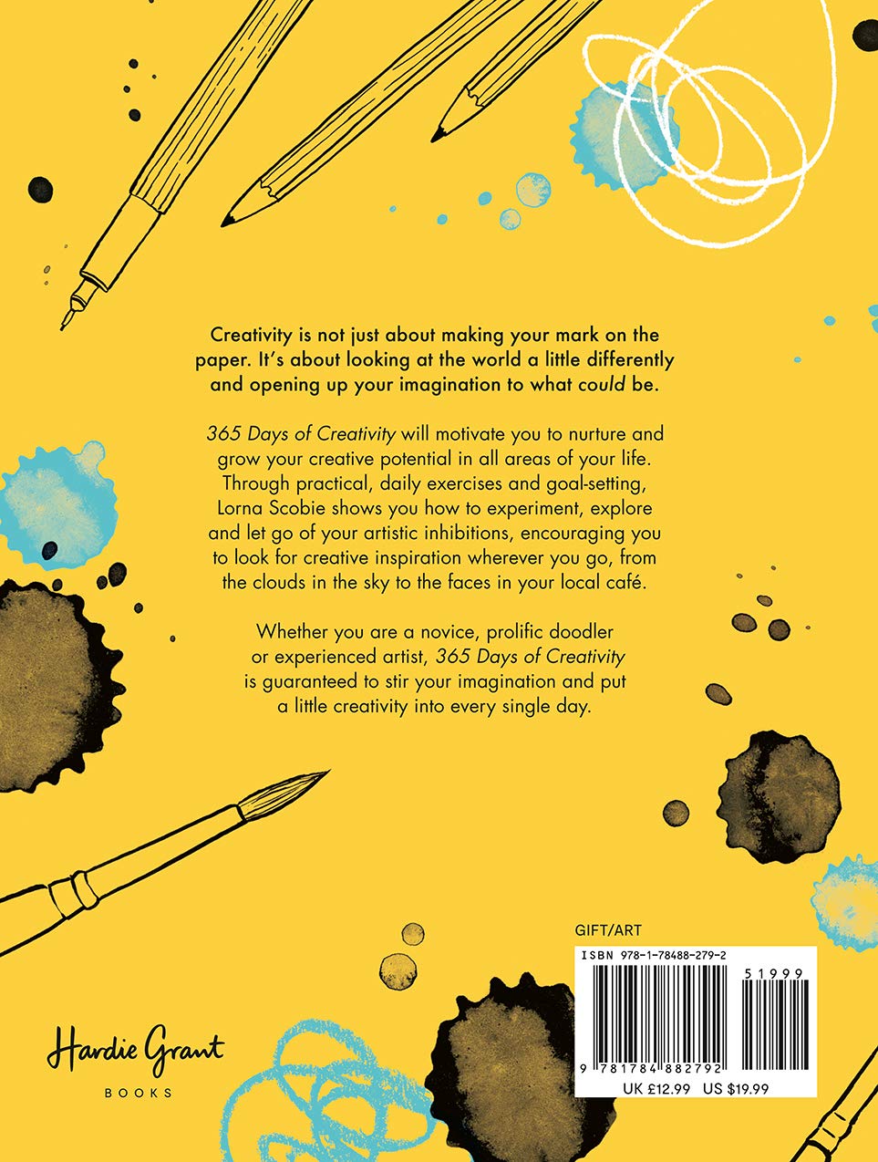 65 Days of Creativity is an inspiring book designed to help you carve out moments of self-expression and unlock your creative potential. Lorna Scobie shows you how to experiment, explore and let go of your artistic inhibitions, encouraging you to look for creative inspiration wherever you go. 352 pages Softcover