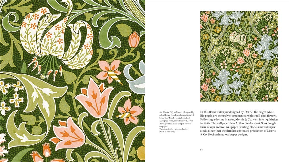 A beautiful book devoted to designs by William Morris that incorporate flowers, a central motif in his work that played a part in the majority of his designs. William Morris (1834-1896) was one of the best-known and most popular of all British Art's & Crafts era designers. Hardcover. 120 color illustrations 7" x 7.8". 
