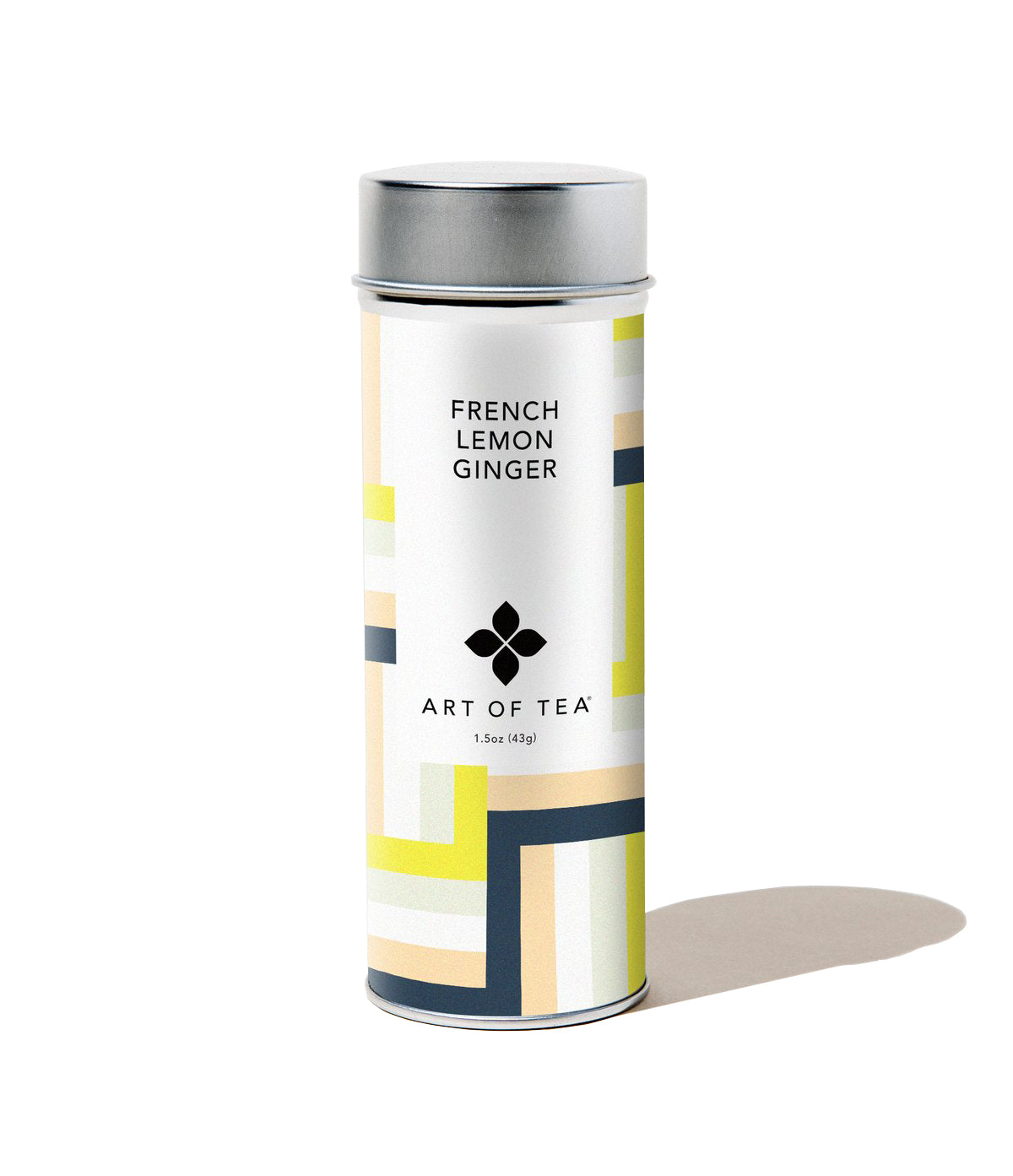 French Lemon Ginger Loose Tea Tin Tasting Notes: Citrus, Grassy, Spicy. Presented in a beautiful art-print tin. A soothing organic lemon ginger blend comprised of spicy, grassy, and citrus flavor notes. French Lemon Ginger is a delightful pairing to any meal. 1.5 oz tin- average 25 cups Caffeine Free