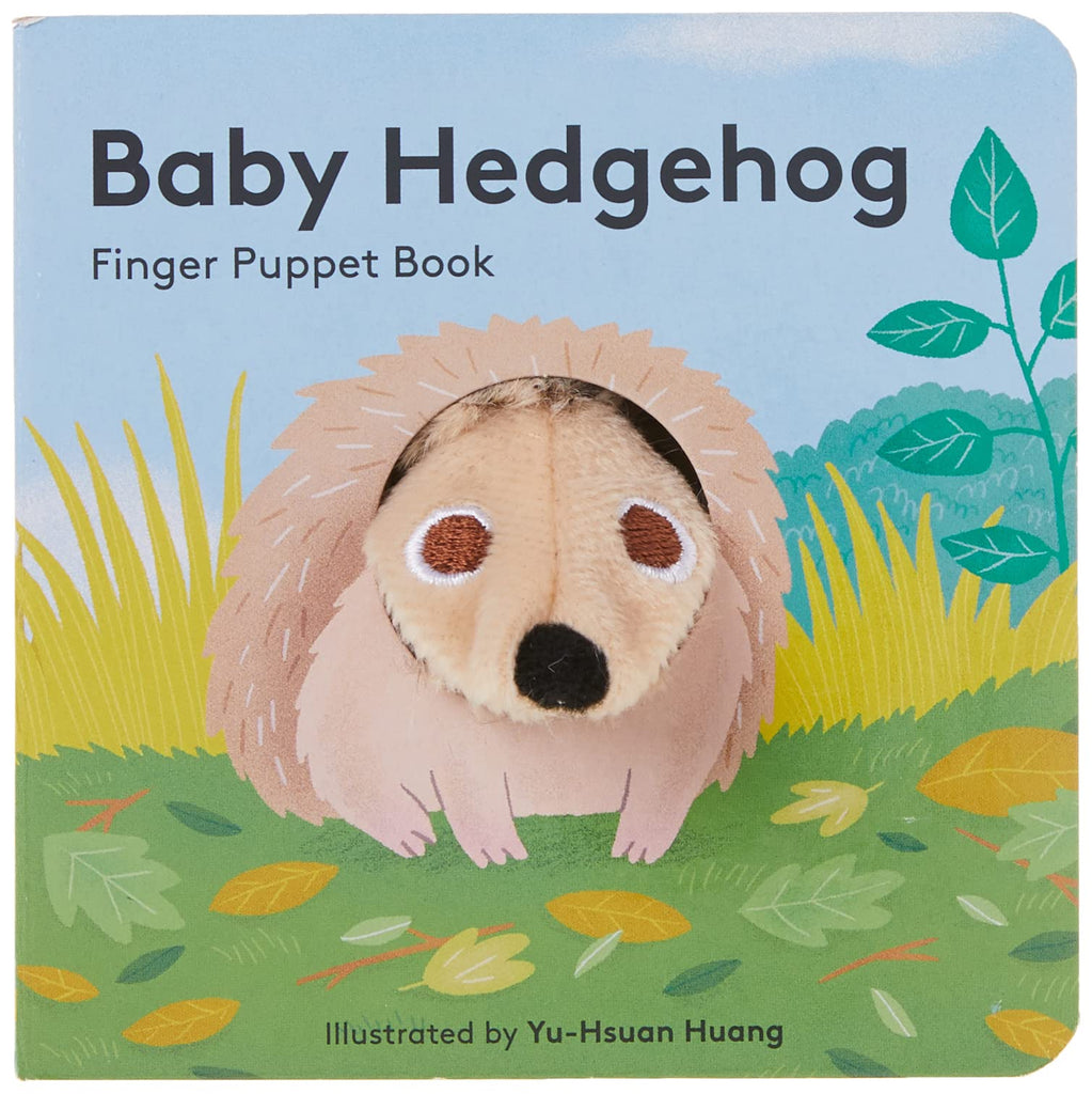 Meet Baby Hedgehog! Where does Baby Hedgehog live? How does Baby Hedgehog find a tasty treat? Follow along as he experiences his world, from playtime to bedtime. Featuring a permanently attached plush finger puppet, this book offers parents and children a fun, interactive way to play and read. Age: 0 - 3. Board book.