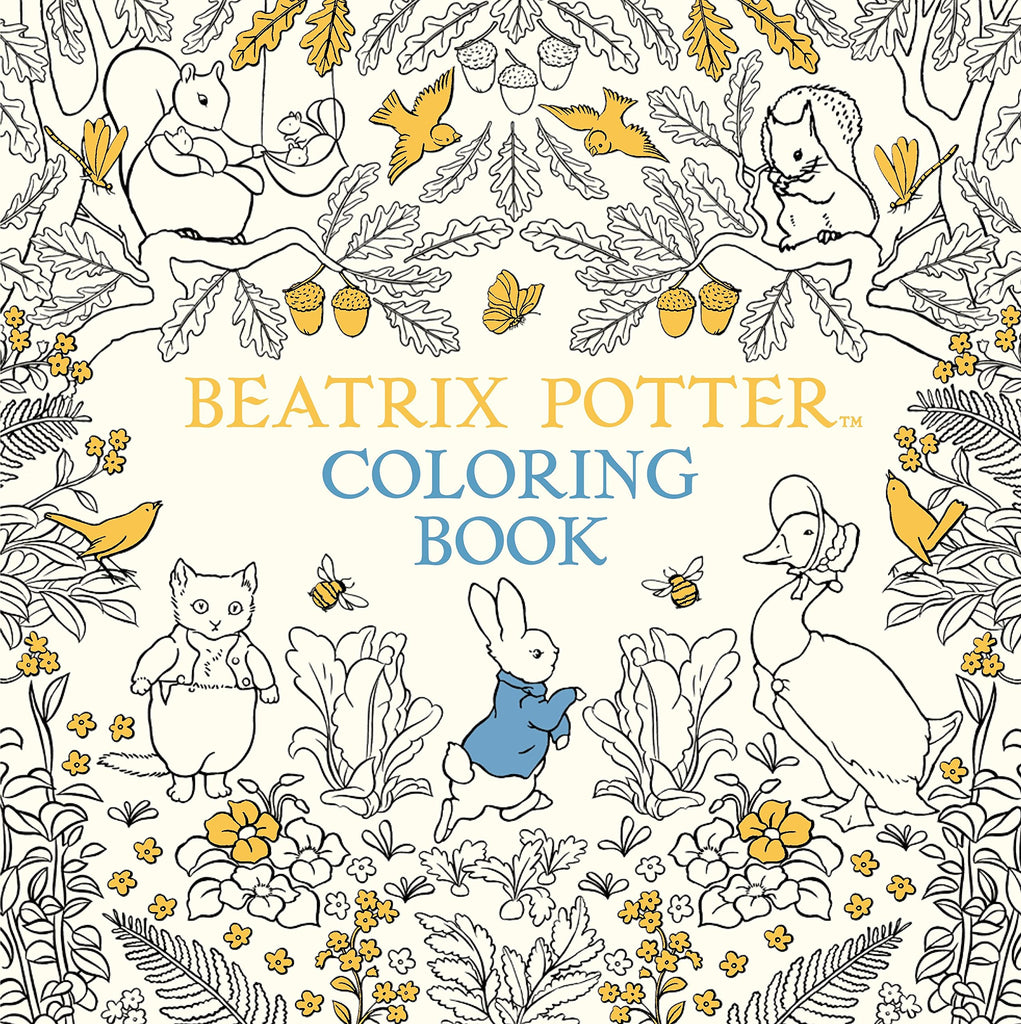 Find beloved Beatrix Potter characters such as Peter Rabbit, in this delightful coloring book. The book features beautiful scenes from Beatrix Potter's most famous books, as well as gorgeously designed repeat patterns featuring all of the flora and fauna from this enchanting world. 96 pages Age 10+.
