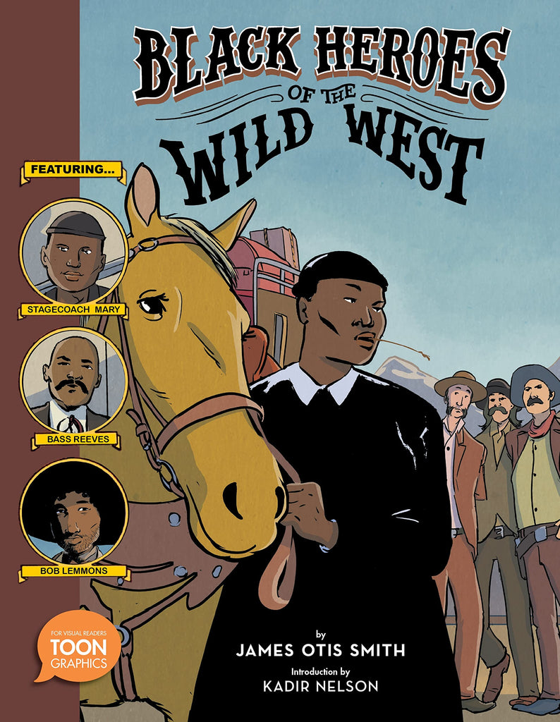 This stunningly illustrated graphic novel by James Otis Smith celebrates the extraordinary true tales of three black heroes who took control of their destinies and stood up for their communities in the Old West. One of New York Public Library's top 10 books for kids Ages: 9-12.  60 page.s Hardcover.