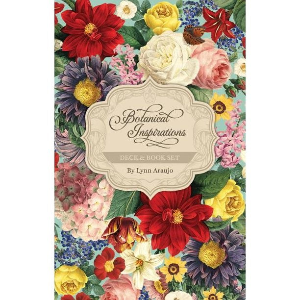 This beautiful, Botanical Inspirations boxed deck features the secret meanings and messages of flowers with the treasured artwork of Pierre-Joseph Redouté. 44 cards with quotations. 100 page illustrated guidebook. Drawstring organza pouch. Packaged in a keepsake box : 5" x 3" x 1.5".