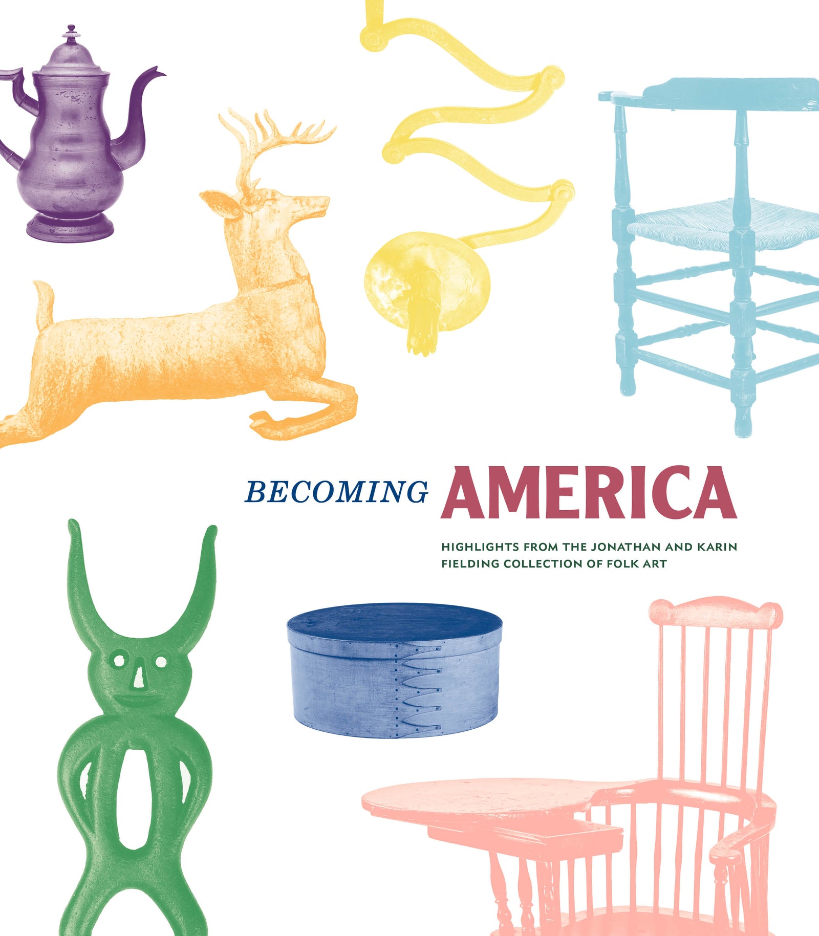Celebrating two collectors’ passion for Americana. Offers a view of one of the foremost collections of 18th- and 19th-century American folk and decorative art from the rural Northeast. Catalogue for the ongoing exhibition Becoming America, on view the Virginia Steele Scott Galleries of American Art at The Huntington.