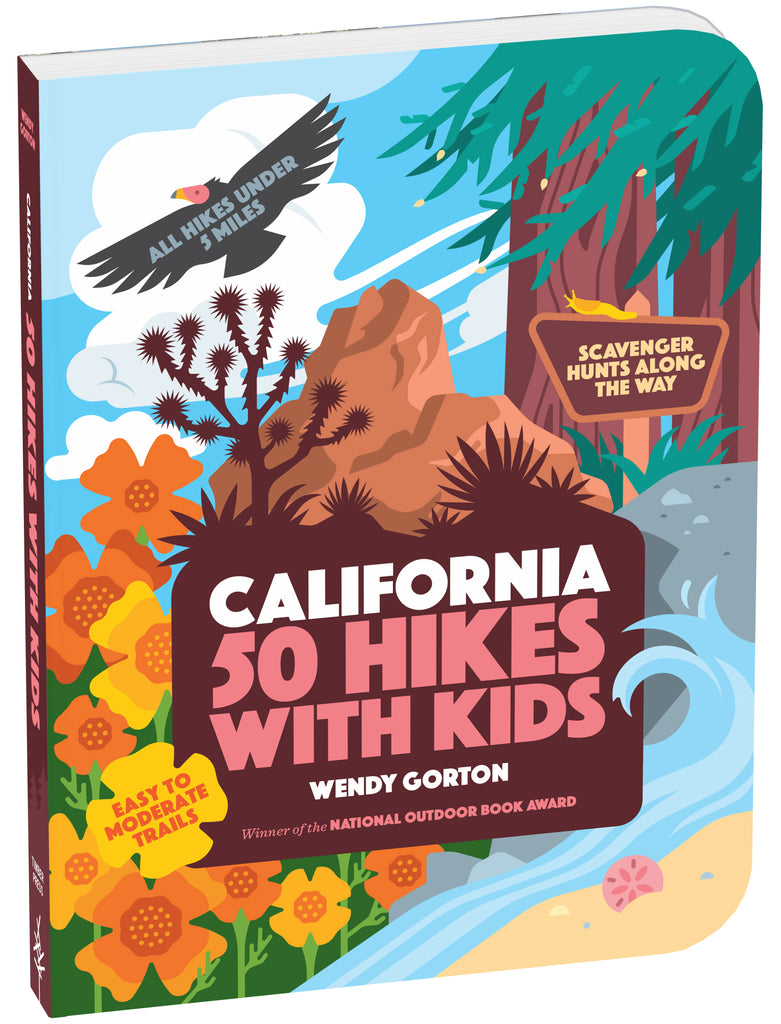 Spark a Love of Nature! California kids live in a magnificent natural playground, and 50 Hikes with Kids California helps them explore its beaches, deserts, mountains, and forests. Scavenger hunts for every hike make it fun for families to learn about the region’s geology, flora, and fauna. 283 pages Paperback.