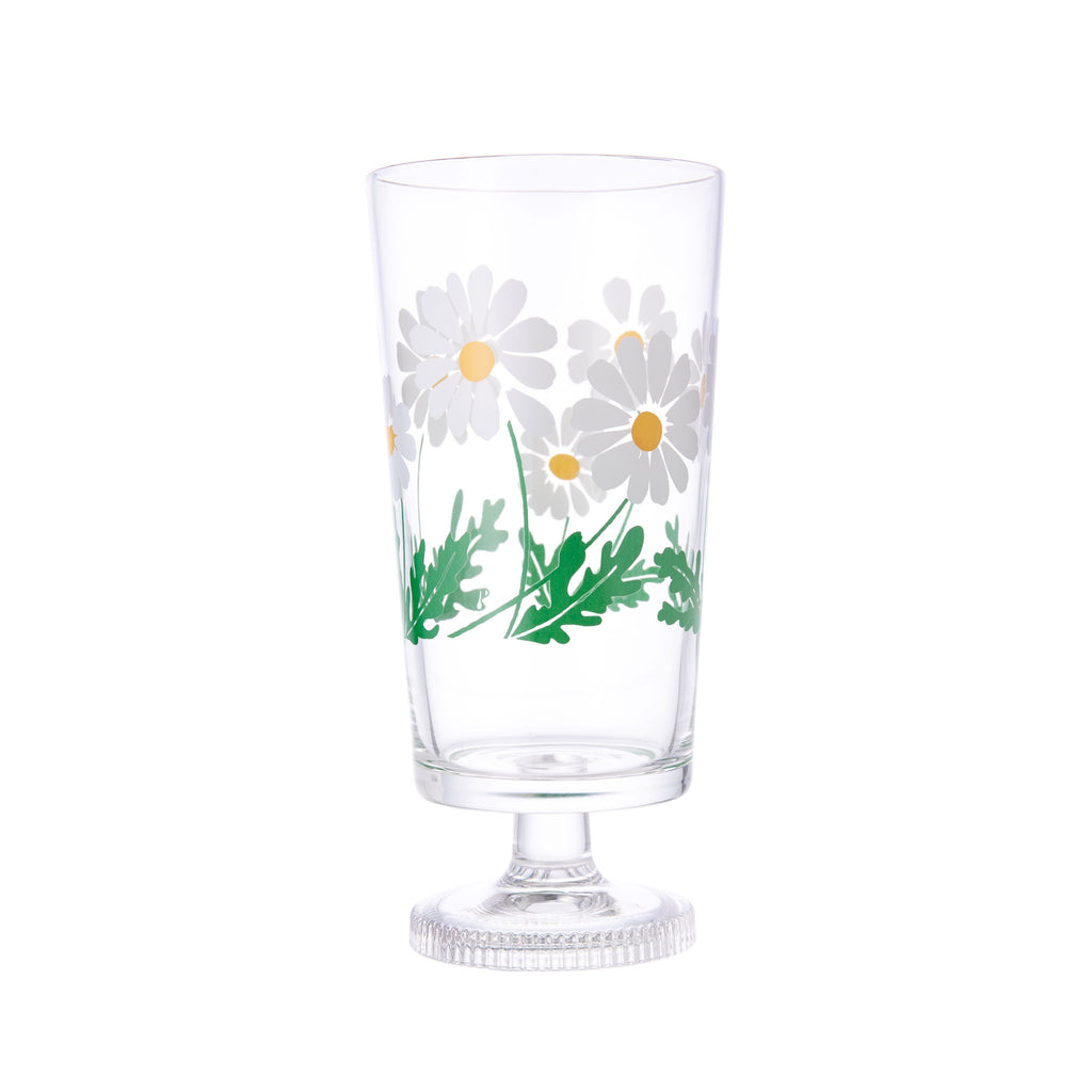 This perfect parfait glass is decorated with retro style daisies and is hand crafted in Japan by artisan glassmaker Aderia. This gorgeous glassware adds the perfect summery touch to any table setting. Measures approximately 2.8 x 6 inches. Crafted in Japan.
