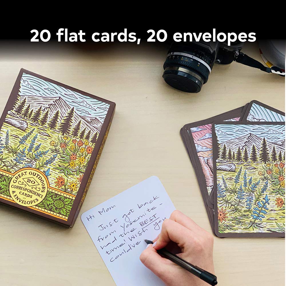 GREAT OUTDOORS - 20 CORRESPONDENCE CARDS & ENVELOPES