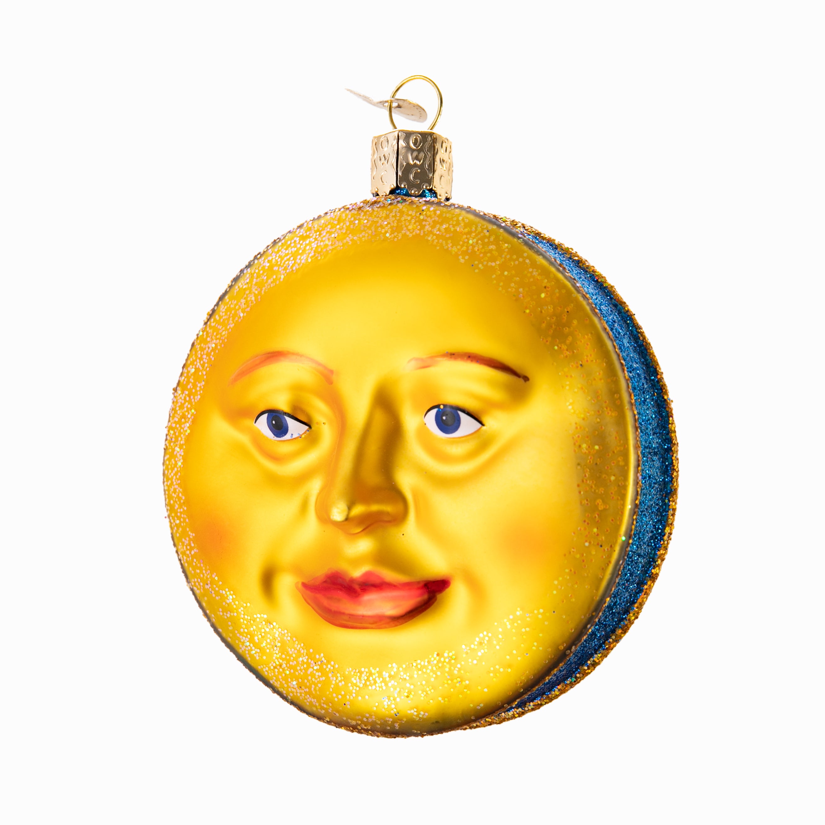 Old World Christmas Blown Glass Ornament - Man in The Moon