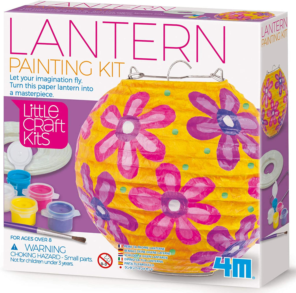 Create your own unique paper lantern and participate in an art which dates back to the Han Dynasty (25-220 AD). Begin by sketching your design carefully on the lantern or use the example on the packaging as your inspiration. Six paint colors included in the kit, along with painting tips for mixing colors. Ages 8+.