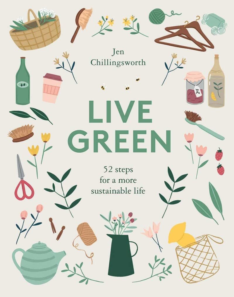 Live Green is a practical guide of 52 sustainable living changes – one for each week of the year – you can make to be more self-sufficient and reduce your impact on the environment. Discover how to get the most out of life by living with intention. Live simply. Live Green. 157 pages Hardcover. Size: 5" x 0.9" x 6.35"