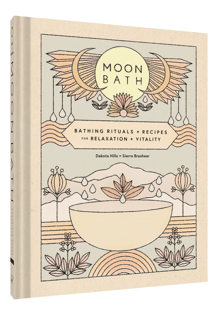 Moon Bath is a luxurious guide that invites readers to immerse themselves in the healing powers of nature. This transformative book features 16 bath and shower rituals aligned with the lunar cycles and the natural rhythms of the cosmos. Filled with lush, nature-inspired photography.