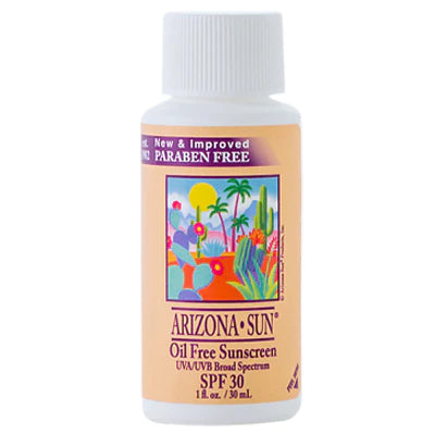 Arizona Sun® SPF 30 is Broad Spectrum UVA/UVB Protection sunscreenis a lotion that provides quick and even coverage from head to toe. Rub it in to the skin for flawless protection. This SPF 30 combines the Southwest's natural ingredients - including aloe, sage, wild roses, cacti and jojoba. Pocket size - 1 oz .