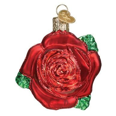 A rose is one of the most beautiful flowers of nature. It expresses promise, hope, romance and new beginnings. This is the perfect souvenir of your visit to our world-famous Rose Garden. Hand detailed glass ornament. Size approx 3.5" x 3.5".