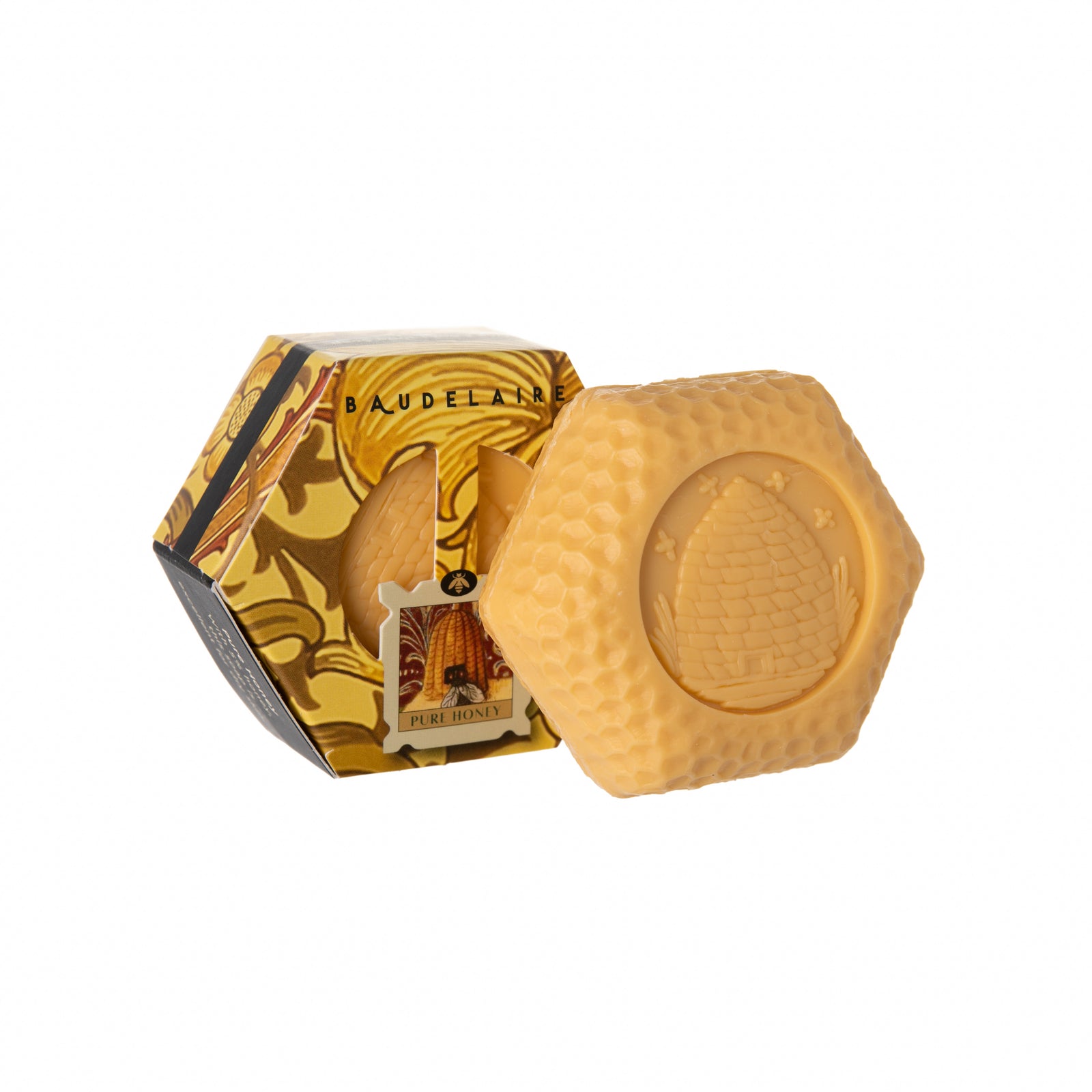 These honey soaps are hygroscopic, meaning they attract moisture to the skin. Our single bar gift box, featuring a William Morris floral print, is the perfect way to treat yourself or someone you love.  Made in Vermont. 3.5 oz.