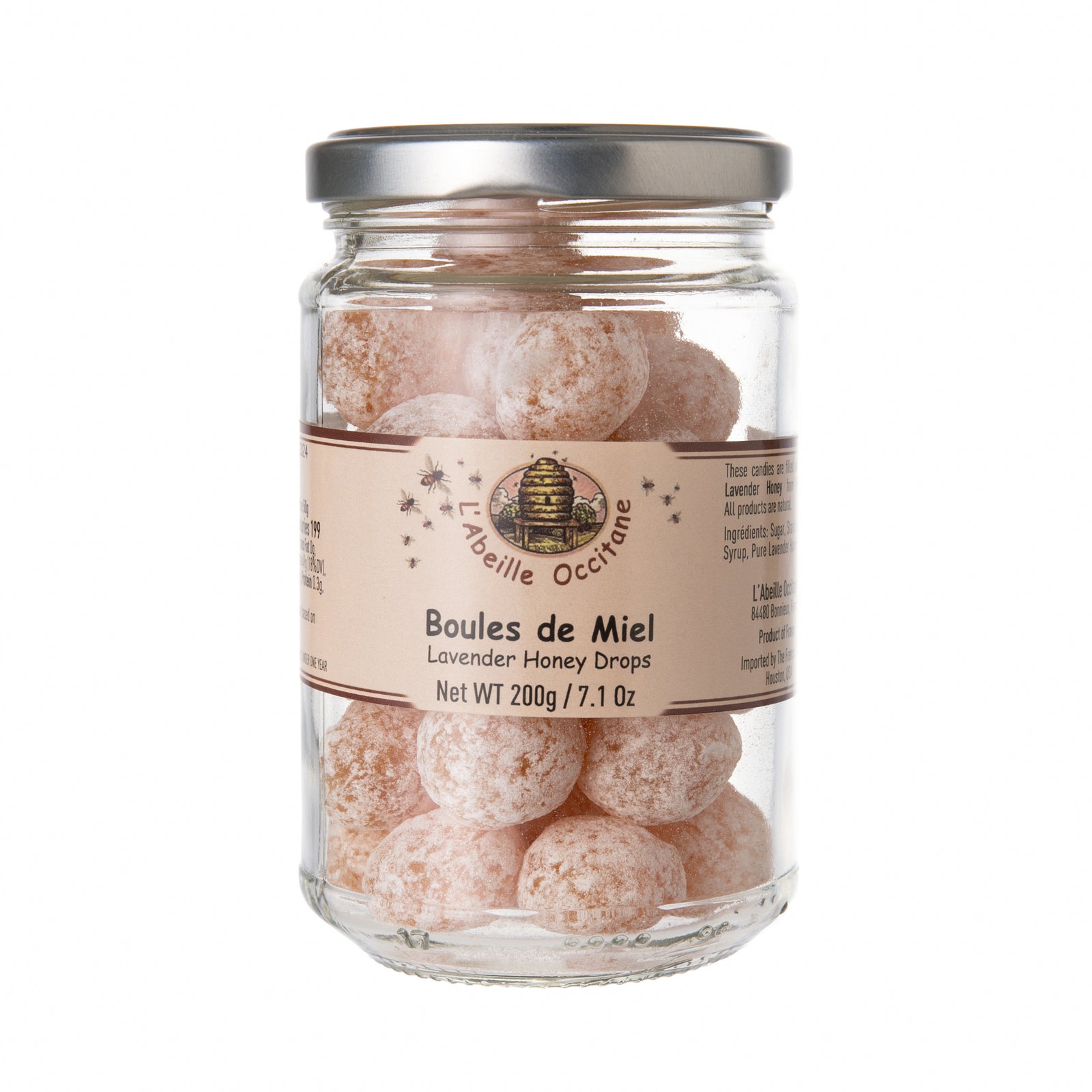 The most decadent hard candy you'll ever find! Sugar-dusted, lavender scented and honey filled, these foodie favorite candies are both sweet and soothing. Hand made in small batches in Provence, France. Limited ingredients Small batch production Made in Provence, France 7.1 oz