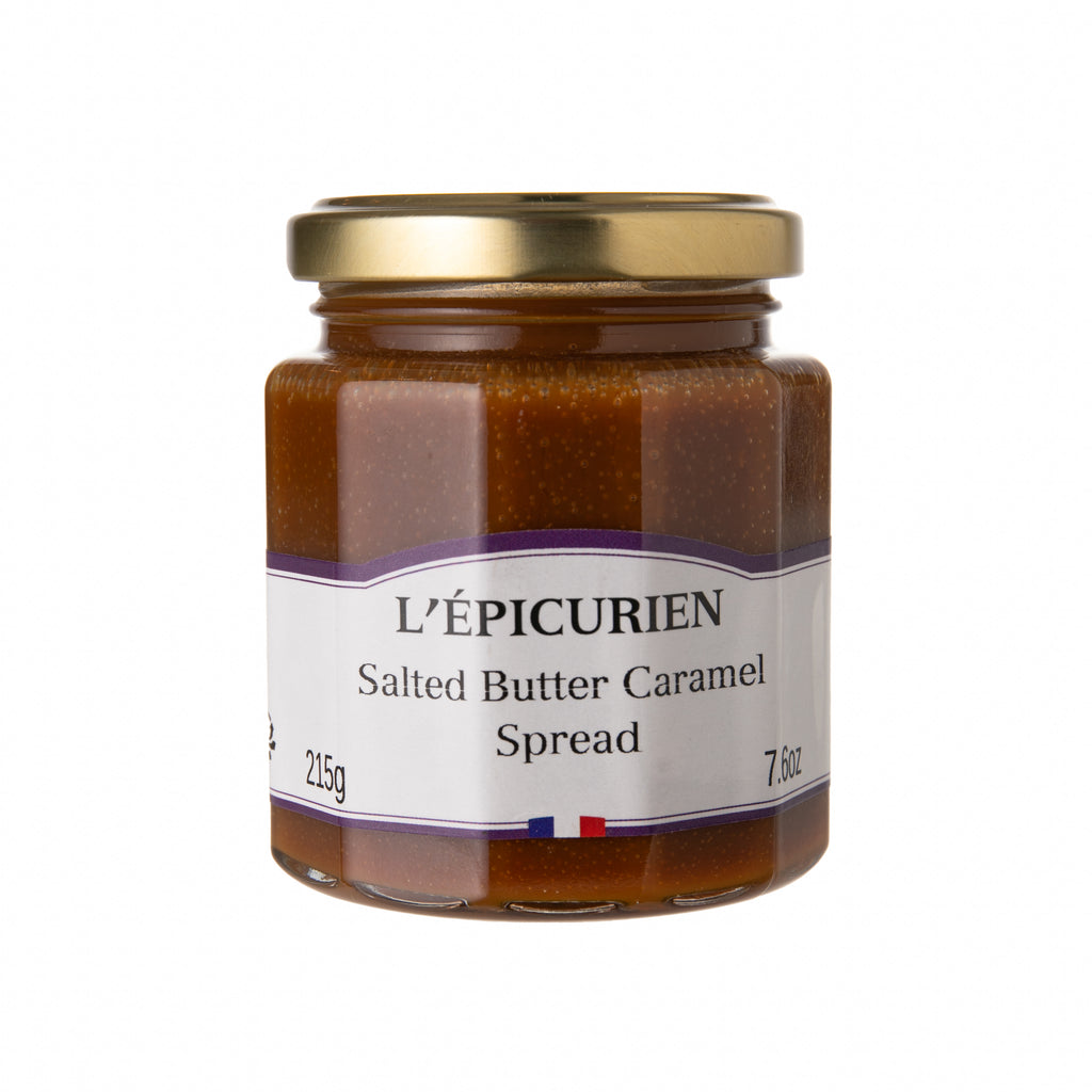 Add the deliciously decadent taste of salted caramel to cookies, brownies, pancakes, banana splits and more with this luxurious salted caramel butter spread. Made in France 7.6 oz