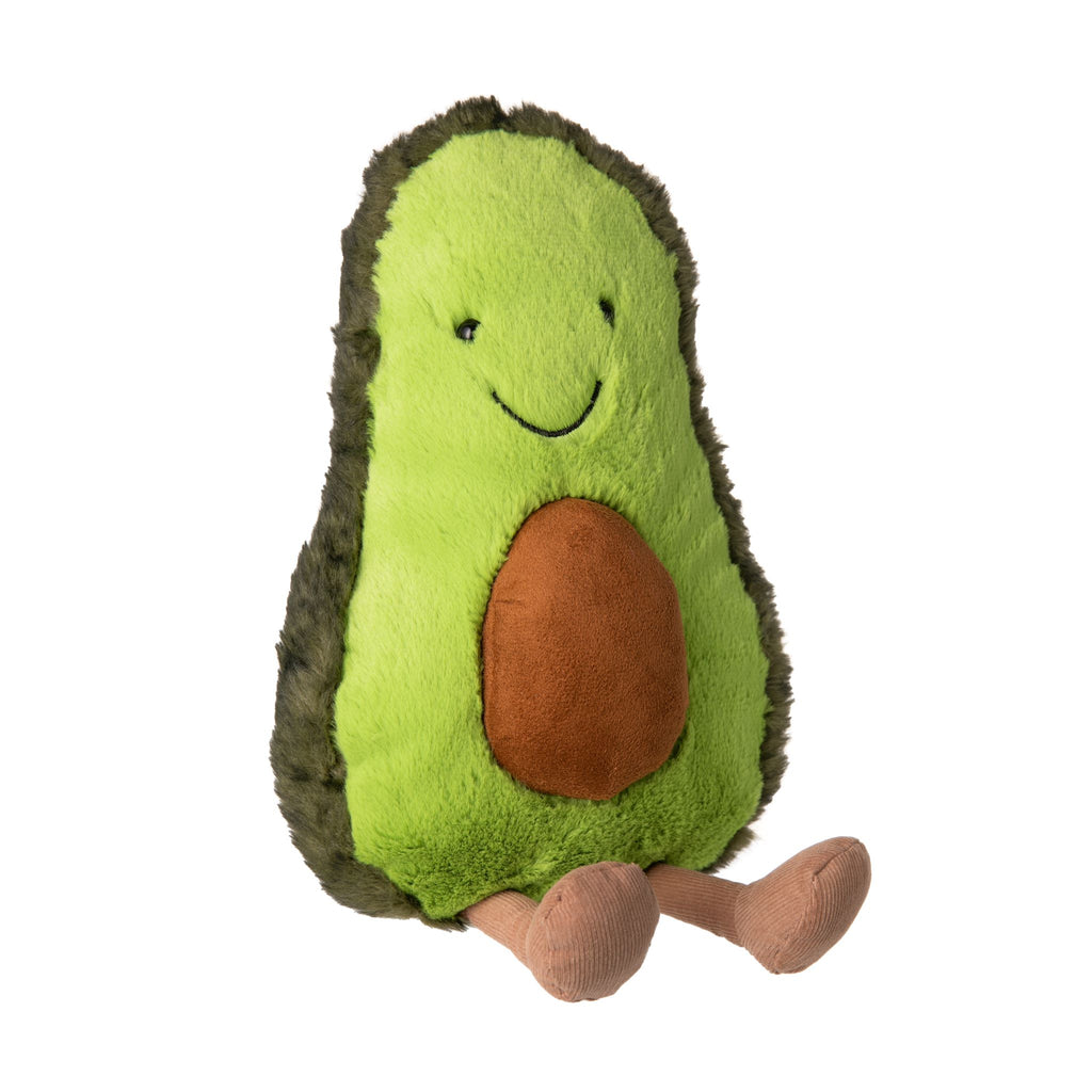 Get one of your five a day in an adorable way with Amuseable Avocado. This California favorite has a two-tone jacket with speckled fur, a squishy, suedey stone, and jiggly cordy legs. The perfect So-Cal pal! Size approx 12" Suitable from birth Hand wash only