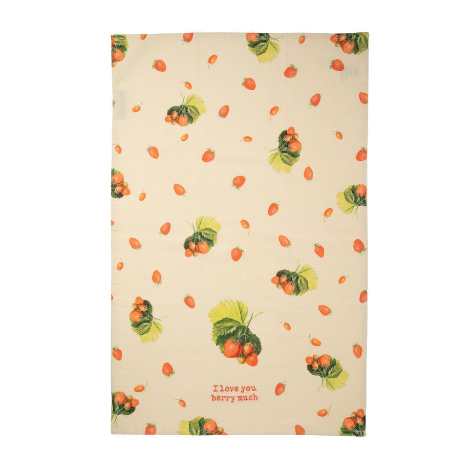 Cotton Dish Towel in Berry