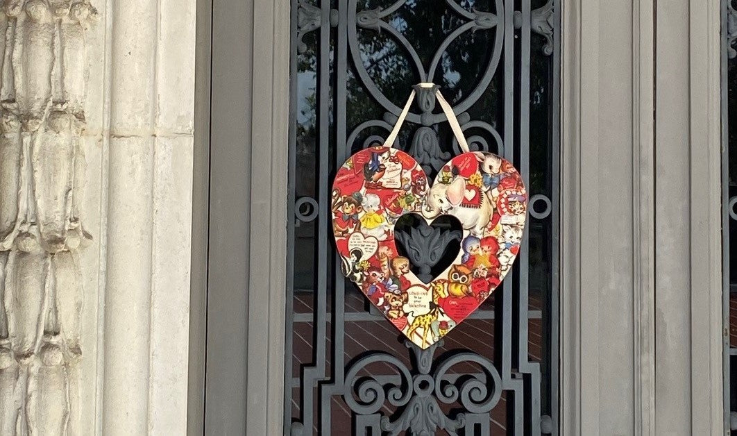 Valentine Heart Ornament Wreath