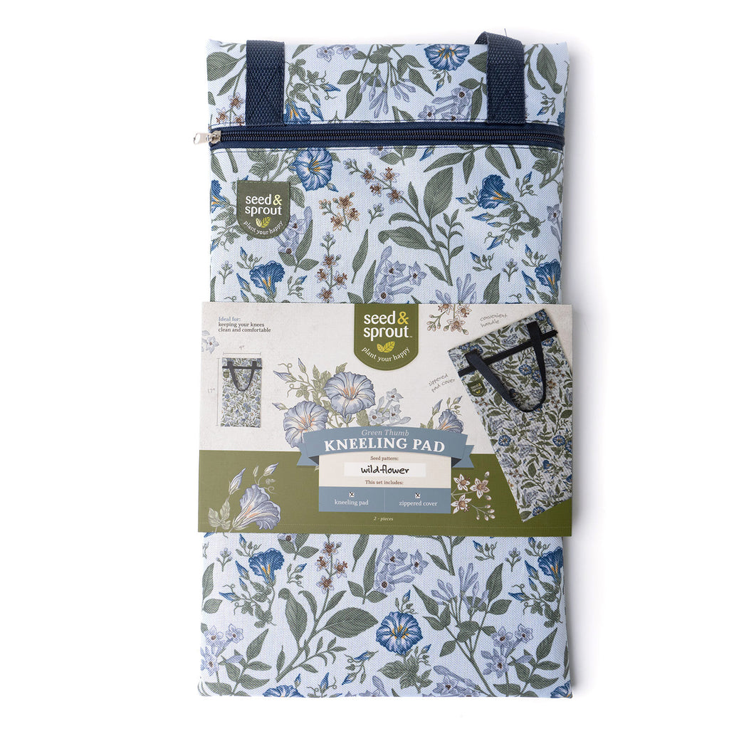As much as you love it, gardening can be pretty tough on your knees. Avoid discomfort, dirt, and stains with this totable kneepad. A peggable cover makes storing easy. Made in durable fabric in a pretty wildflower print. Knee-saving foam cushion. Removable zippered case with tote handle.
