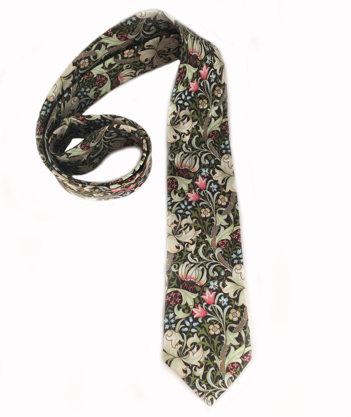 WILLIAM MORRIS GOLDEN LILY BLACK TIE