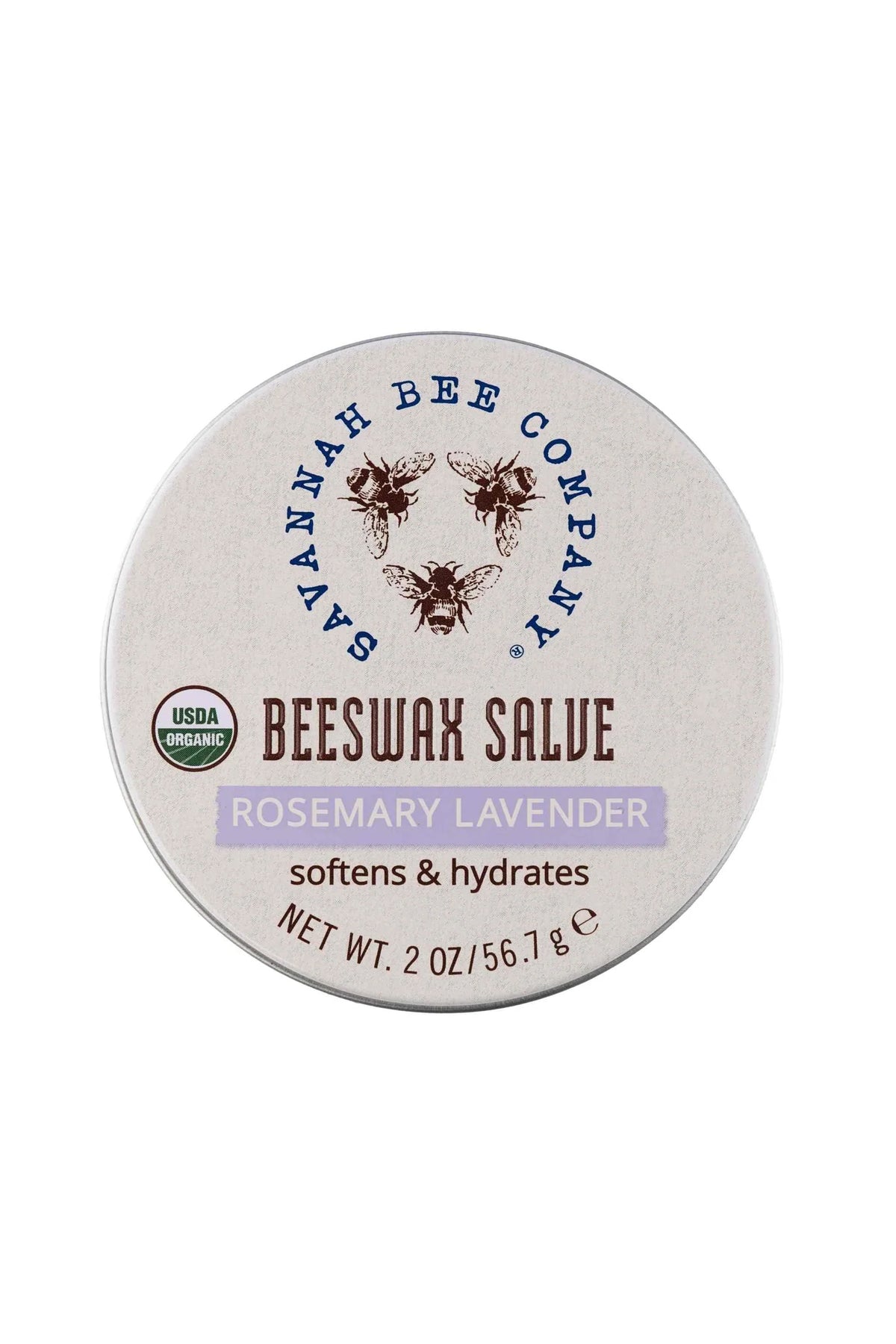Rosemary Lavender Beeswax Salve. Certified USDA Organic Beeswax moisturizes deeply to naturally soften and protect Concentrated treatment intensely hydrates and nourishes damaged skin. Applied to the skin, lavender is known to curb inflammation, while rosemary helps with pain relief.