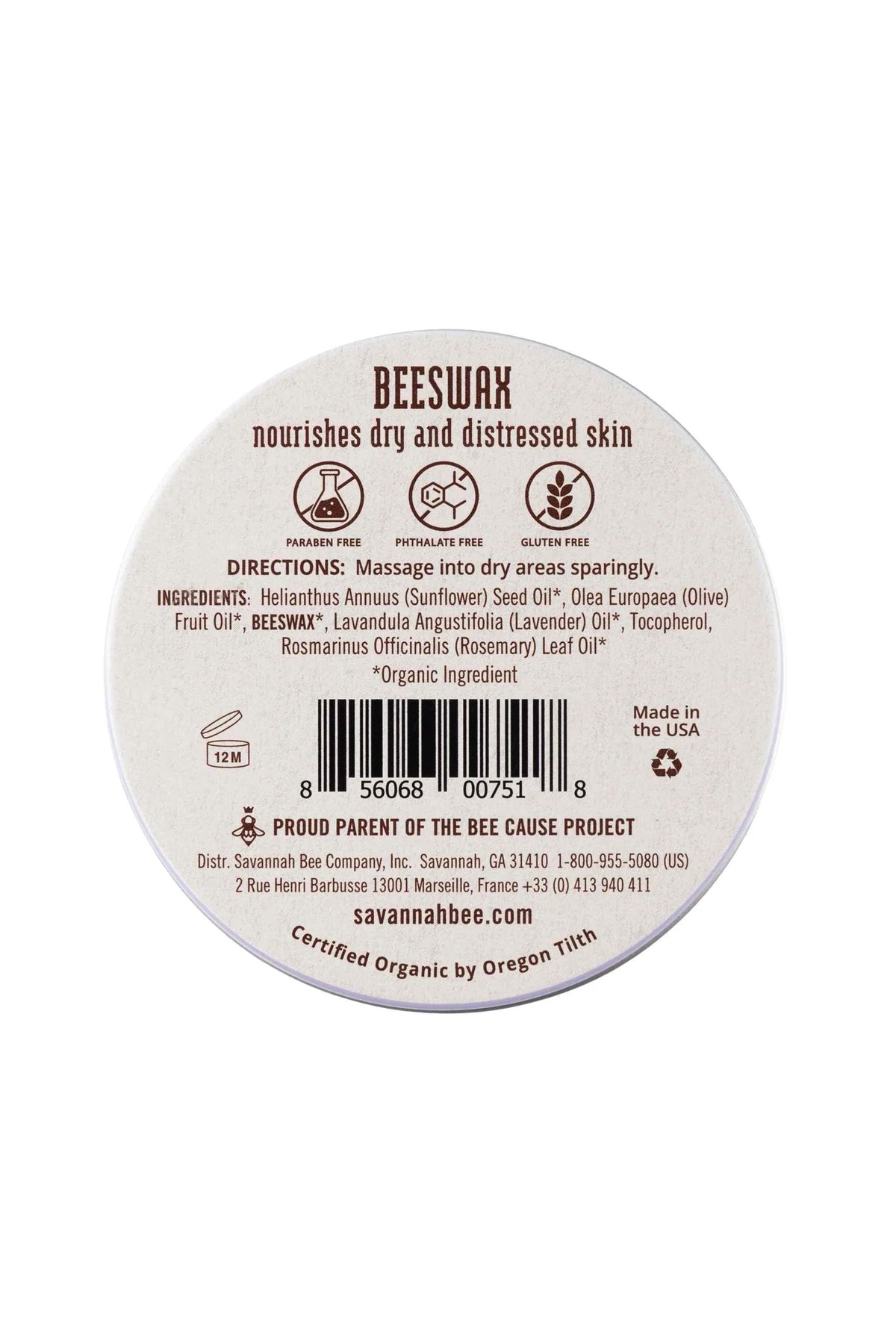 ROSEMARY LAVENDER BEESWAX SALVE